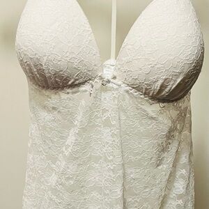 Linea Donatella Lace Chemise in white